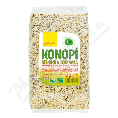 Konopí semínka loupaná BIO 500g Wolfberry