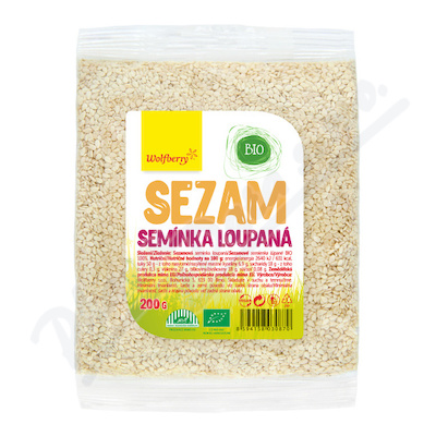 Sezam semínka loupaná BIO 200g Wolfberry