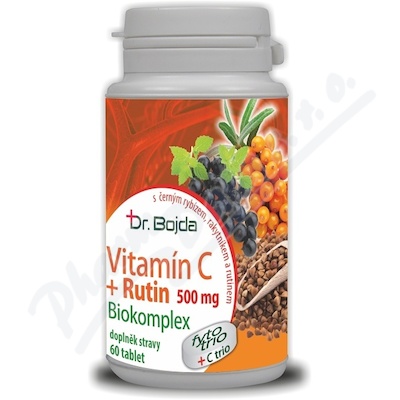 Vitamín C + RUTIN Biokomplex 500mg tbl.60 Dr.Bojda