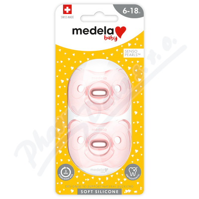 Medela baby Soft Silicone dudlík růžový 6-18m 2ks