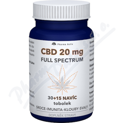 CBD 20mg Full Spectrum tob.30+15 navíc