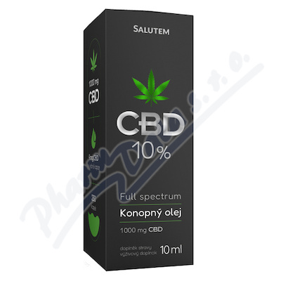 CBD 10 % konopný olej 10ml Salutem