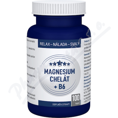 Magnesium chelát + B6 cps.100 Clinical