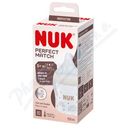 NUK Perfect Match láhev 0+m mix barev 150ml