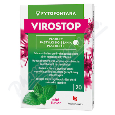 Fytofontana VIROSTOP pastilky máta 20ks