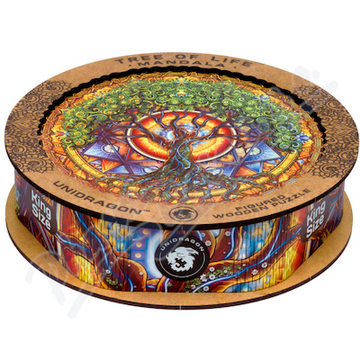 Dřevěné puzzle UNIDRAGON Mandala Tree of Life350ks