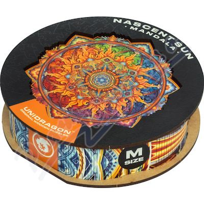 Dřevěné puzzle UNIDRAGON Mandala Nascent Sun 200ks