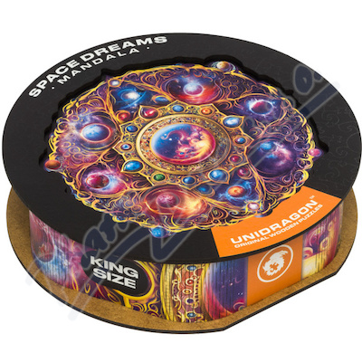 Dřevěné puzzle UNIDRAGON Mandala Space Dreams350ks