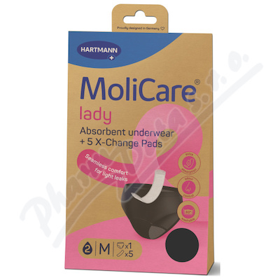 MoliCare lady absorpční prádlo M 1ks + vložky 5ks