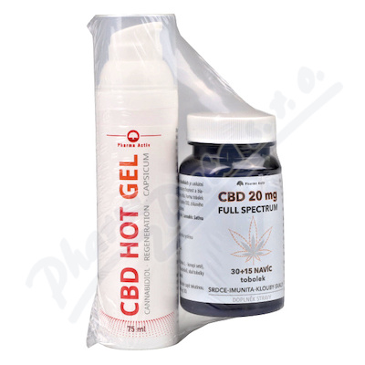 CBD HOT GEL75ml+CBD 20mg Full Spectrum tob.30+15