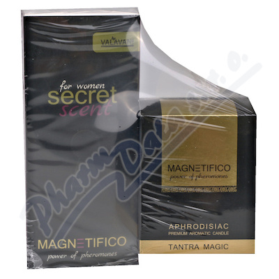 MAGNETIFICO Pheromone ženy 20ml+candle Tantra 200g