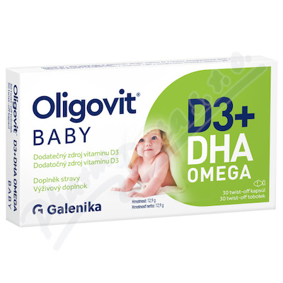 Oligovit Baby D3+DHA omega tob.30 Galenika