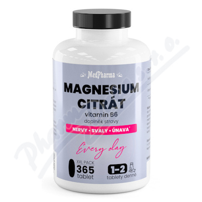 MedPharma Magnesium citrát+vitamin B6 tbl.365